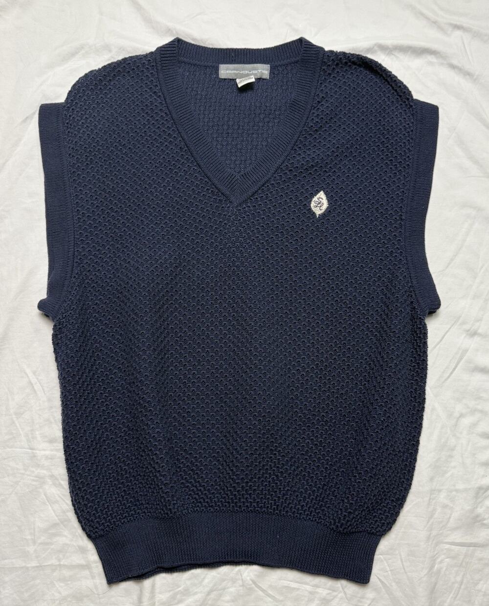 NWT Carnoustie Cableknit Sweater Vest XXL Light Blue Pima Cotton Preppy Academia